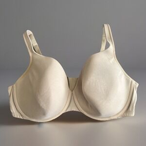 Cacique Lightly Lined Full Coverage Bra Women 42DDD Beige Underwired Adjustable